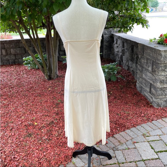 Vintage Pale Peach Cream Slip Nightie Size S - Picture 3 of 6